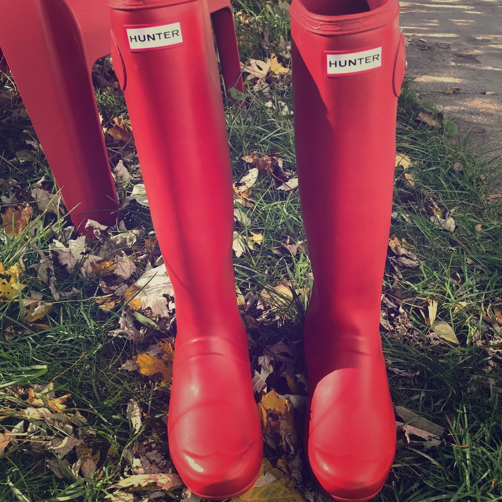 Hunter Original Tall boot Military Red